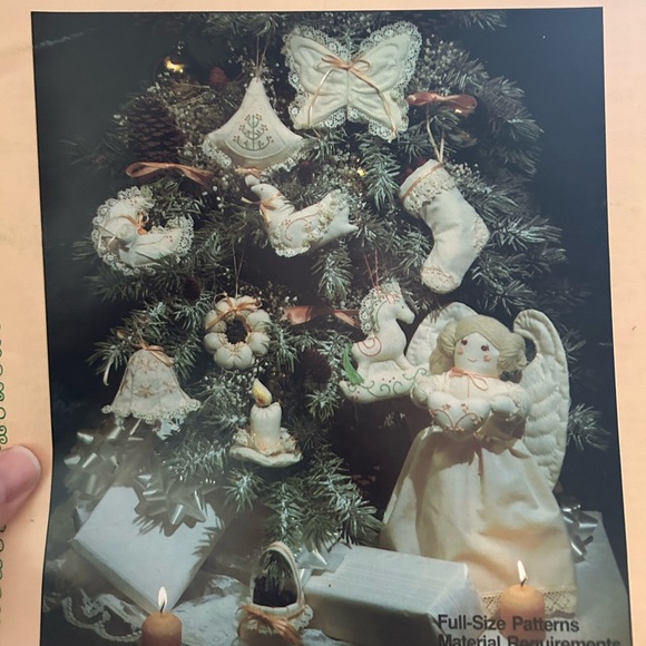 Newstalgia Designs Other - 4/$50 Christmas LACE DIY Holiday Angel and Ornament Set 🎄